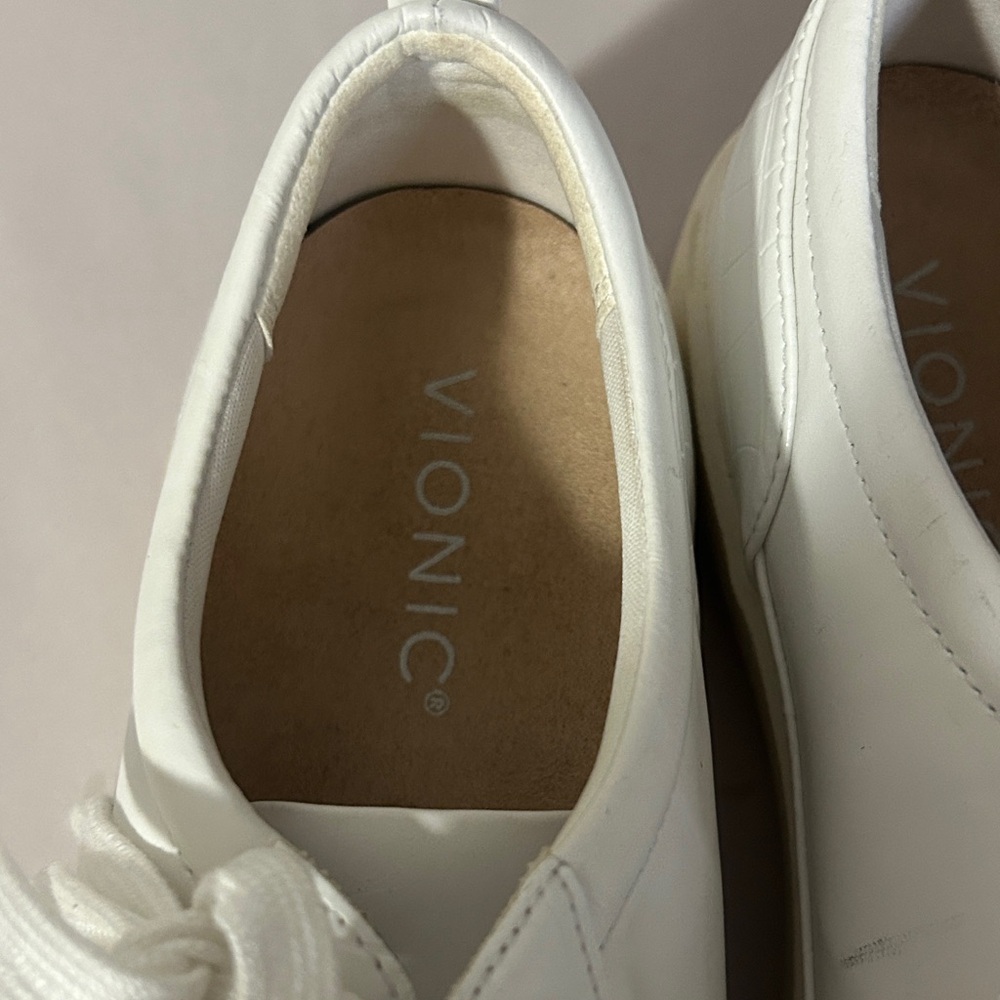 Vionic White Casual Sneakers - Picture 3 of 7